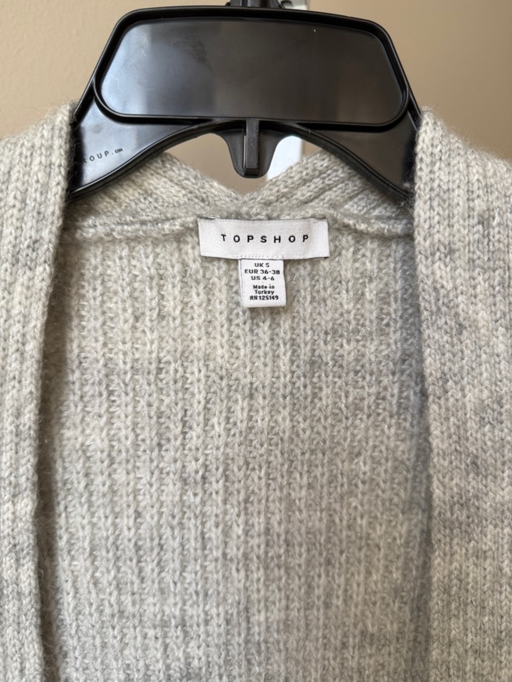 Topshop Ribbed Open Front Cardigan - Picture 3 of 5